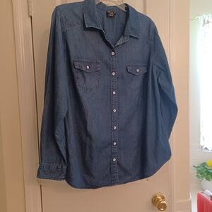 Torrid Dark Blue Denim Shirt